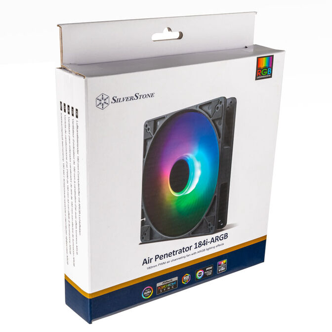 SilverStone AP184i-ARGB fan, 180mm - black image number 8