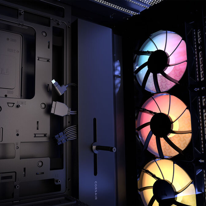 CORSAIR FRAME 4000D LCD RS PC-Geh&auml;use, Midi-Tower, ATX, ARGB, Tempered Glass - schwarz image number 19