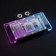 Alphacool Core GeForce RTX 5080 EPIC-X Wasserblock, Backplate - Acryl, schwarz image number null