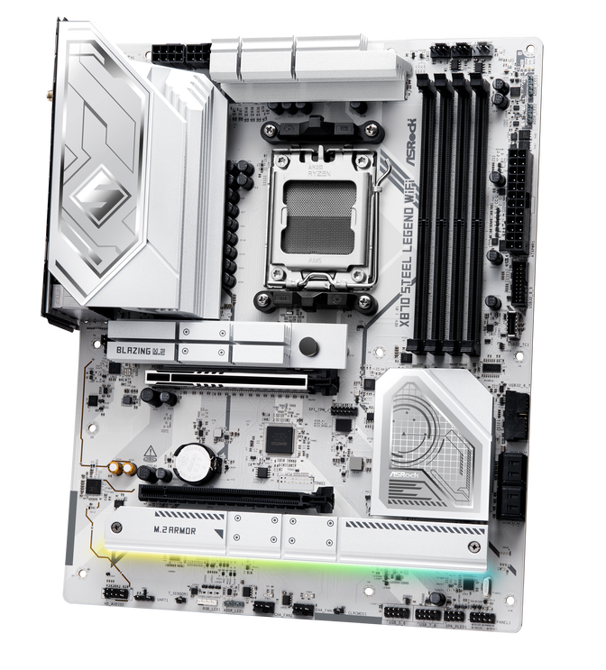 ASRock X870 Steel Legend WiFi Mainboard, Sockel AM5, AMD X870, ATX, DDR5 image number 2