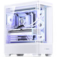 Jonsbo TK-5 PC Case, Mid Tower, ATX, Tempered Glass - white image number null