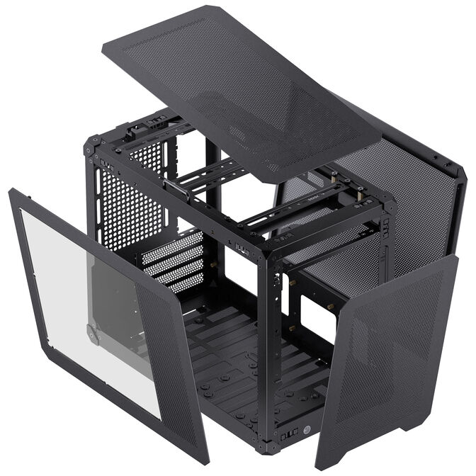 Jonsbo C6 MAX PC-Geh&auml;use, Mini-Geh&auml;use, Micro-ATX, Tempered Glass - schwarz image number 16
