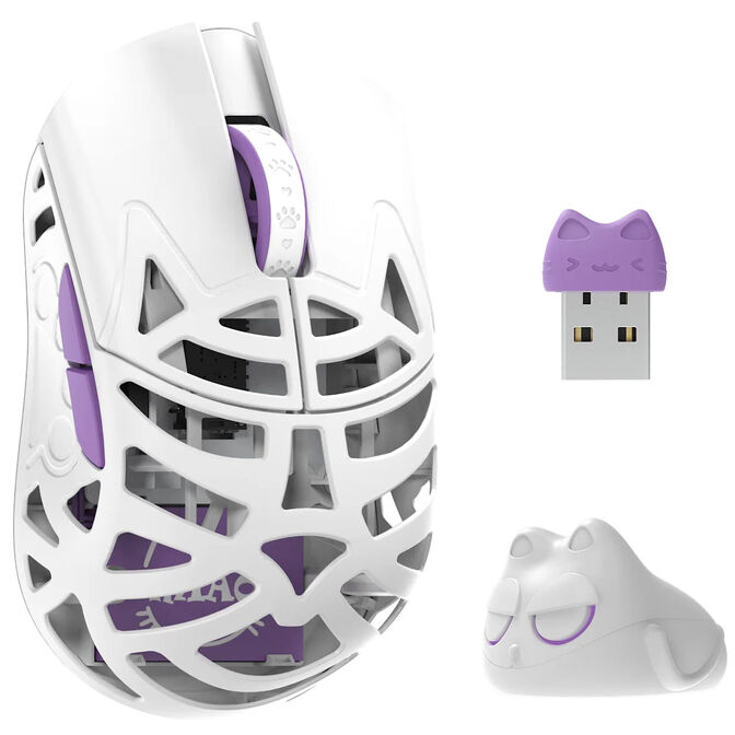 WLMOUSE Beast Miao Gaming Mouse, Omron Optical Switches - white image number 0