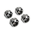 Corsair Hydro X Series XF Hardline fitting straight G1/4 inch to 12mm OD hard tube - 4 pack, chrome image number null