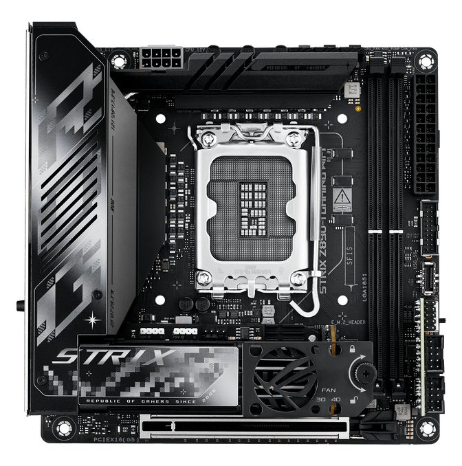 ASUS ROG Strix Z890-I Gaming WiFi motherboard, LGA 1851 socket, Intel Z890, Mini-ITX, DDR5 image number 2