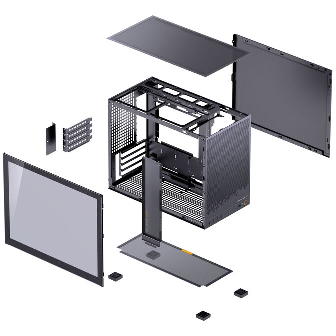 Jonsbo D32 STD Black PC Case, Mini Case, mATX, Tempered Glass - black image number 13