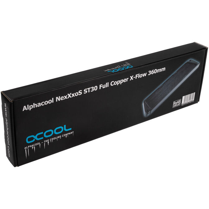 Alphacool NexXxoS ST30 Full Copper X-Flow Radiator - 360mm, schwarz image number 6