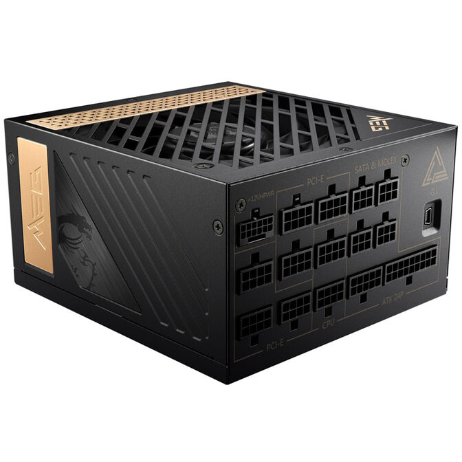 MSI MEG Ai1300P PCIe5 power supply, 80 PLUS Platinum, fully modular, ATX 3.0, PCIe 5.0 - 1300 Watt image number 2