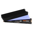 AXAGON CLR-M2L10 passive M.2 SSD heatsink - 2280, 10 mm height, aluminium, black image number null