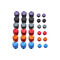 Asetek SimSports Aluminium Button Colour Kit - 6 Colours