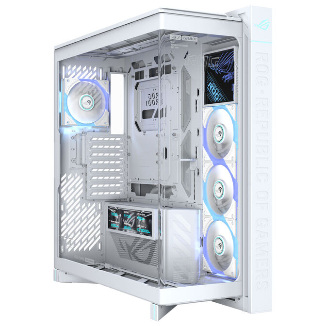 ASUS ROG Cronox GR801 PC-Geh&auml;use, Big-Tower, E-ATX, ARGB, Tempered Glass - wei&szlig; image number 1