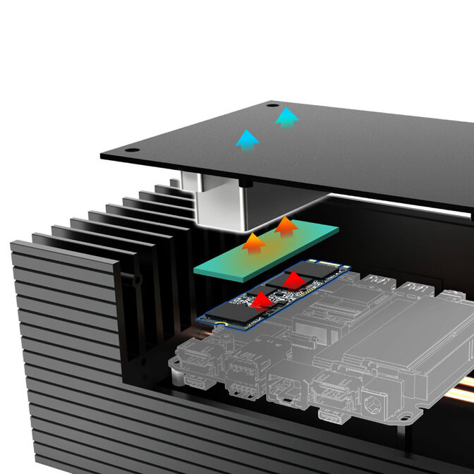 Akasa Turing RC Pro UCFF case (ASUS NUC) - black image number 7