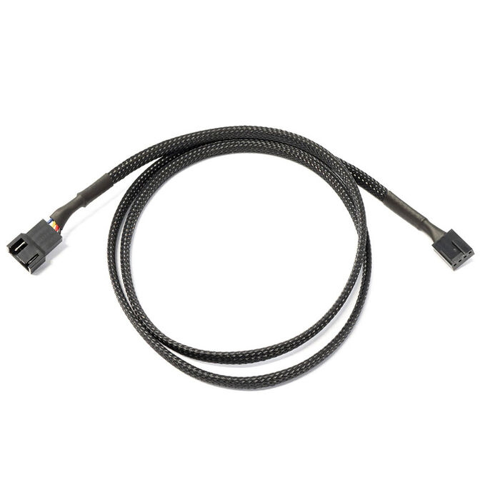 Watercool 4-Pin PWM Verl&auml;ngerung, schwarz - 90cm image number 0