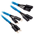 Corsair Premium Sleeved Front Panel Cable Extension Kit, blue image number null