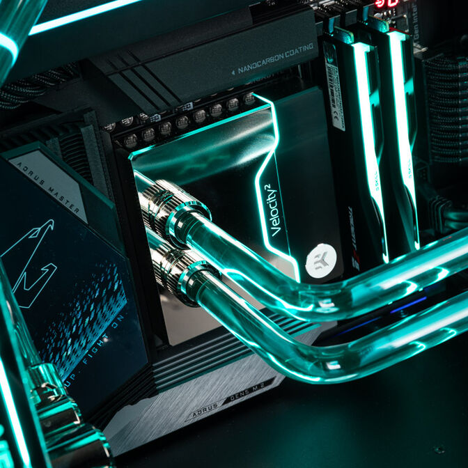 Gaming-PC Crystal Phantom, Intel Core Ultra 9 285K, NVIDIA GeForce RTX 5090 - Custom Wasserk&uuml;hlung image number 4