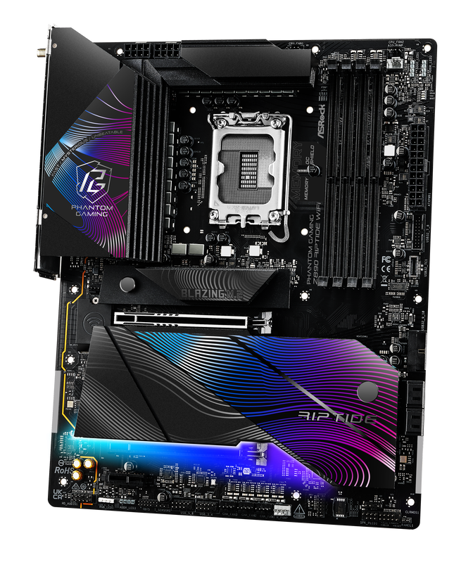 ASRock Z890 Riptide WiFi Mainboard, Sockel LGA 1851, Intel Z890, ATX, DDR5 image number 2