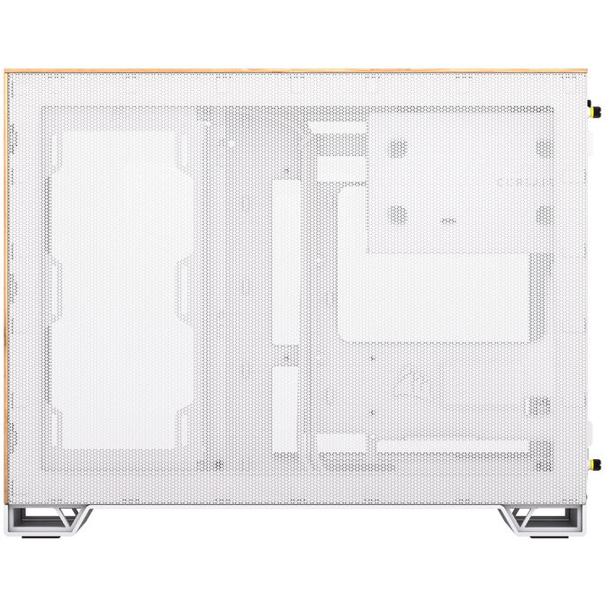 Corsair 2500X Micro-ATX case, Tempered Glass - white, bamboo wood image number 9