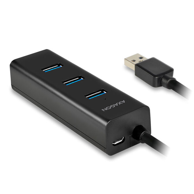 AXAGON HUE-S2B USB-A-Hub, 4x USB 3.0, externe Stromversorgung - 30 cm image number 3