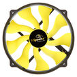 Akasa Viper R PWM Fan, 120mm Mounting - 140mm, black/yellow image number null