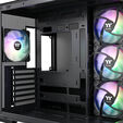 Thermaltake View 380 TG ARGB PC Case, Mid Tower, ATX, ARGB, Tempered Glass - Black image number null