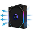 Lian Li UNI FAN TL-LCD Wireless Reverse Blade L&uuml;fter, 3er-Pack inkl. Controller - 120mm, schwarz image number null