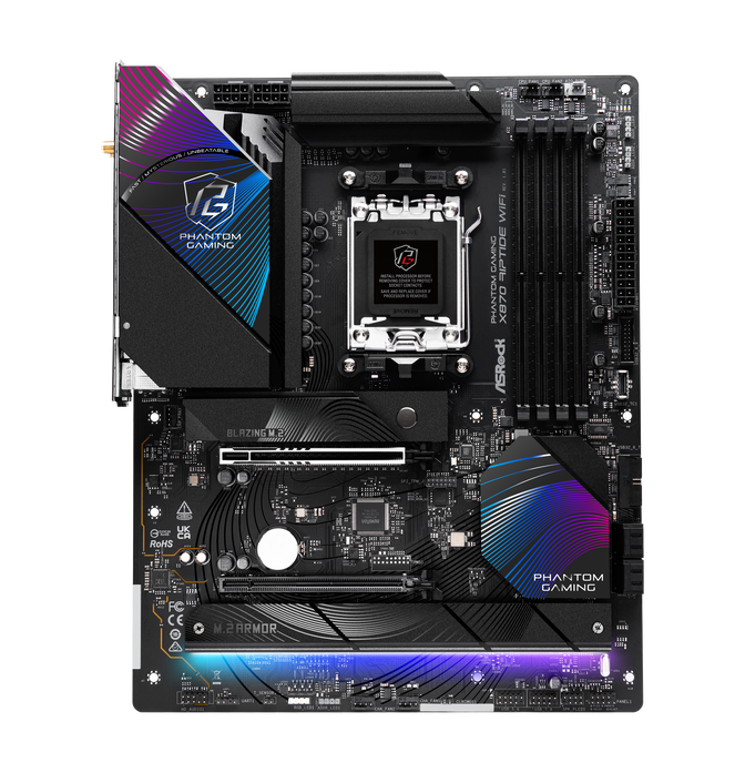 ASRock X870 Riptide WiFi motherboard, Socket AM5, AMD X870, ATX, DDR5 image number 4