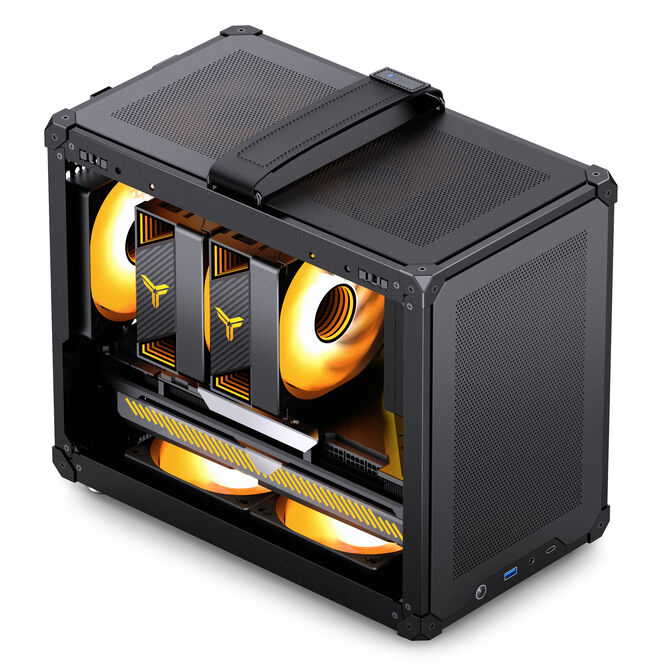 Jonsbo C6 MAX PC-Geh&auml;use, Mini-Geh&auml;use, Micro-ATX, Tempered Glass - schwarz image number 4