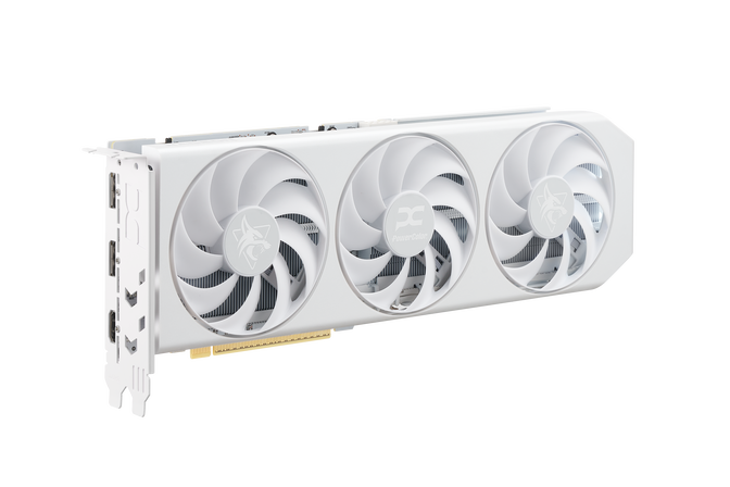 PowerColor Hellhound Spectral White Radeon RX 9060 XT OC Grafikkarte, 16384 MB GDDR6 image number 3