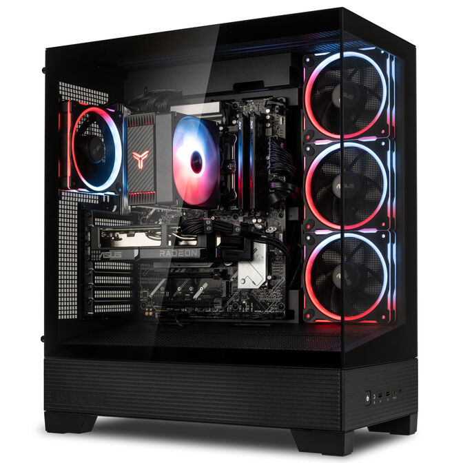 King Mod Systems Powered by ASUS Gaming-PC BattleReady, AMD Ryzen 5 7500F, RX 9060 XT - Fertig-PC image number 0