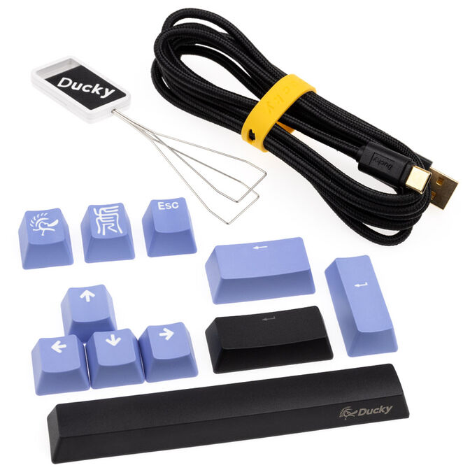 Ducky One 2 Pro Mini Gaming Tastatur, RGB LED - Cherry Blue (US) image number 8