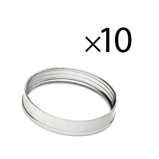 EK Water Blocks EK-Torque STC-13/10 Colour Ring - 10 Pack, Silver image number 0