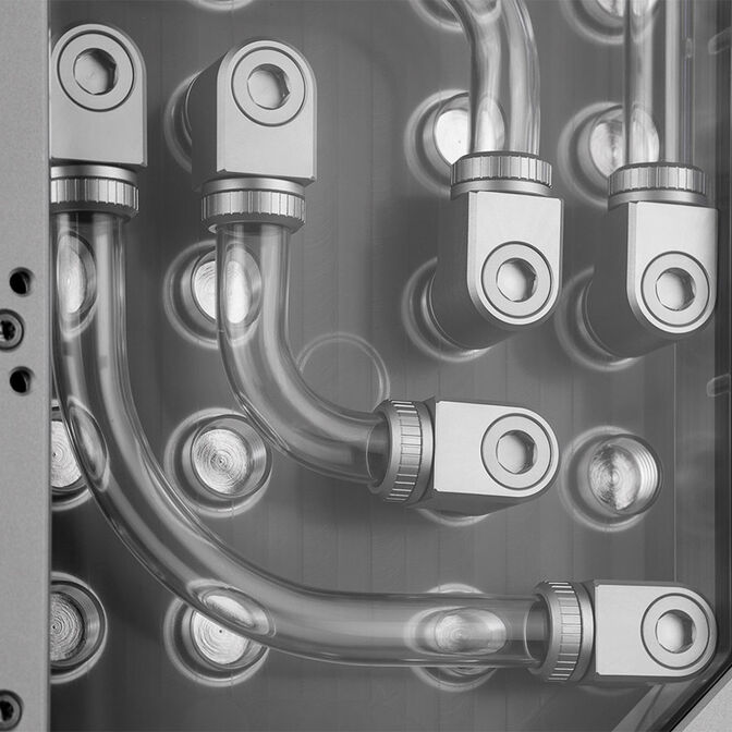 EK Water Blocks EK-QuantumX Loophole Distroplate D5 PWM - silber image number 7