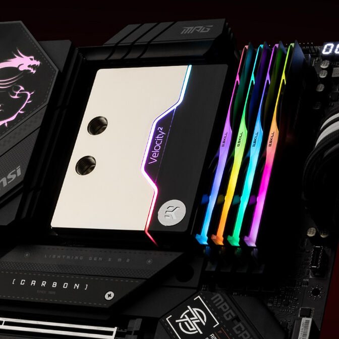 EK Waterblocks EK-Quantum Velocity&sup2; D-RGB - AM5, Nickel image number 2