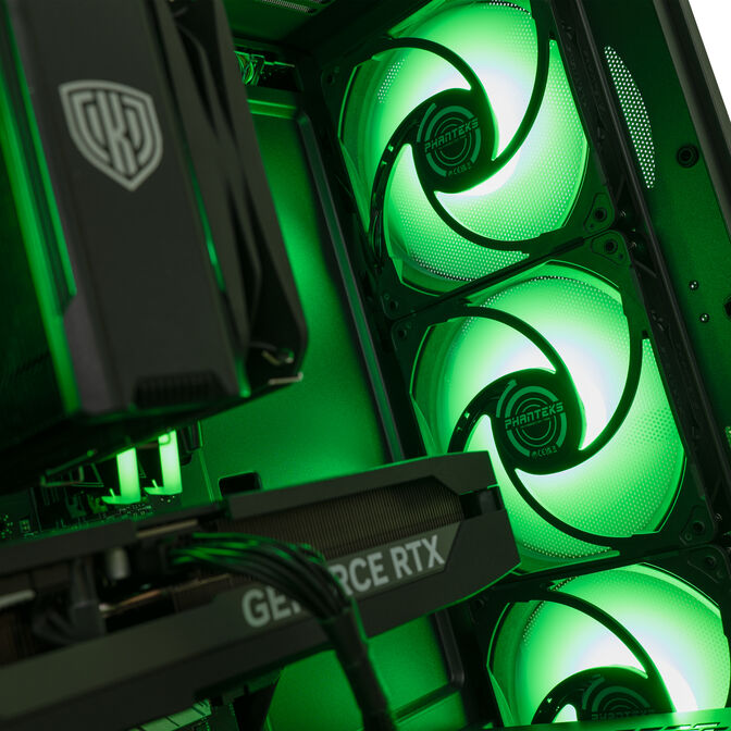 Gaming-PC Mach 5 Gr&uuml;n, AMD Ryzen 5 7500X3D, RTX 5070 Ti - Fertig-PC mit Windows image number 4