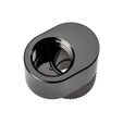 XSPC G1/4 Rotary 7mm Offset Fitting - black chrome image number null