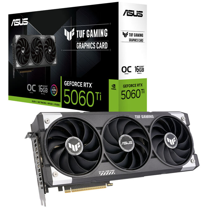 ASUS TUF GeForce RTX 5060 Ti OC Edition, 16384 MB GDDR7 image number 0