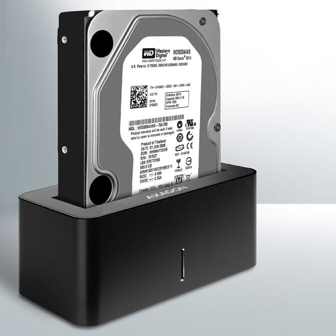 AXAGON ADSA-SN Dockingstation, USB 3.0, 1x 2,5"/3,5" SSD/HDD, SATA 6 - schwarz image number 3