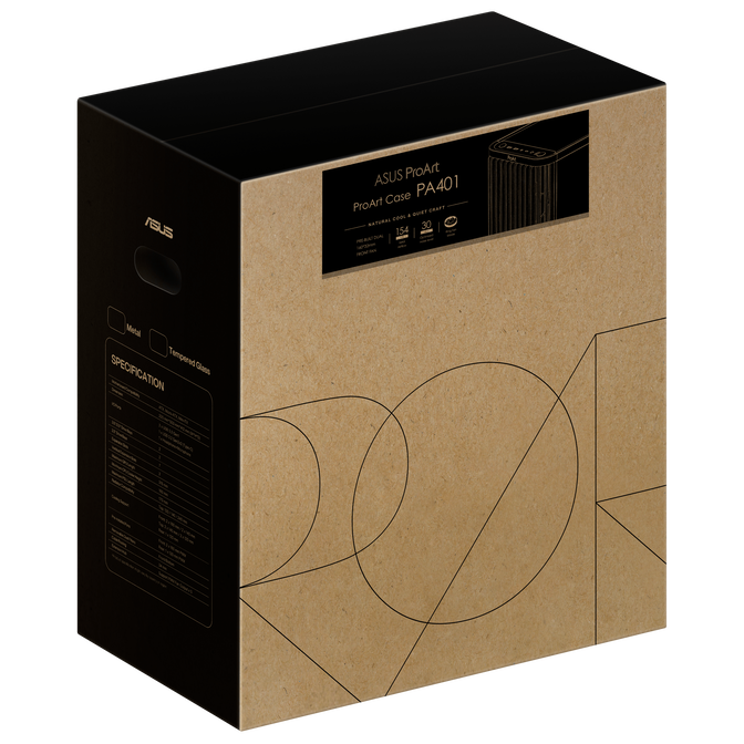 ASUS ProArt PA401 Wood Edition PC-Geh&auml;use, Midi-Tower, ATX - schwarz image number 18