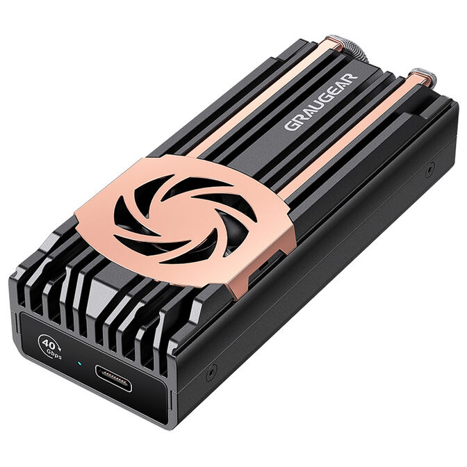Graugear Externes USB 4.0-Aluminiumgeh&auml;use mit L&uuml;fter image number 0