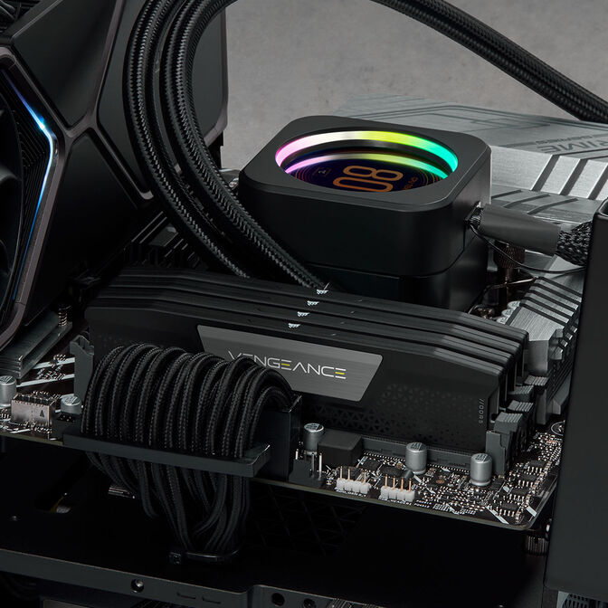 Corsair Vengeance DDR5-5200 RAM, CL38, XMP - 192 GB Quad-Kit, schwarz image number 4