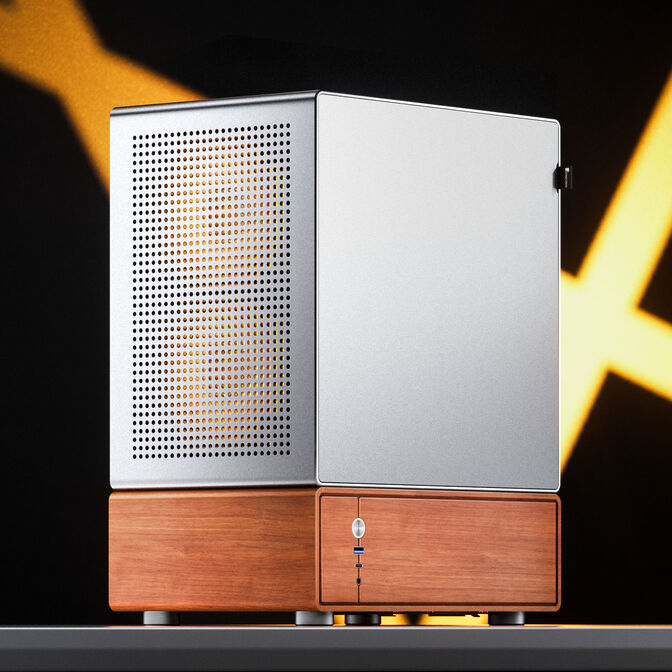 Jonsbo T7 PC-Geh&auml;use, Midi-Tower, mATX, Tempered Glass - silber image number 15