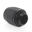 Alphacool TPV Metal 12,7/7,6mm Anschraubt&uuml;lle G1/4, 6-Pack - schwarz image number null