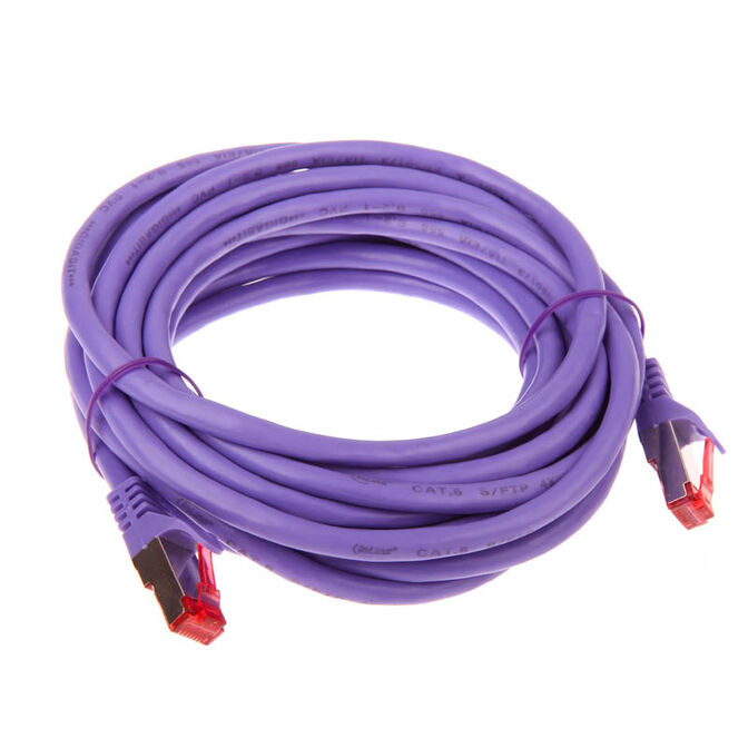 InLine Patch Cable Cat.6, S/FTP (PiMf), 250MHz, violet - 5m image number 1