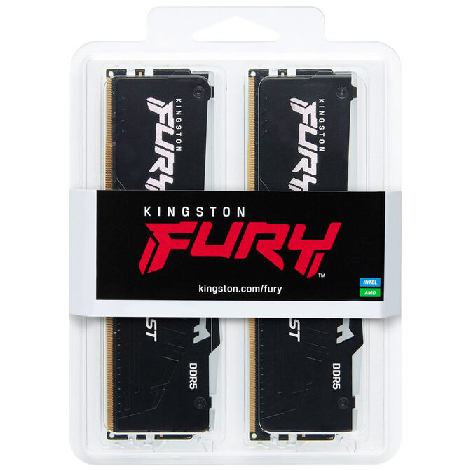 Kingston Fury Beast RGB DDR5-5600 RAM, CL40, XMP - 16 GB Dual-Kit, black image number 2