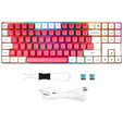 GAMIAC TKL90G Gaming Keyboard, Kailh Blue Switches, RGB - white/red image number null