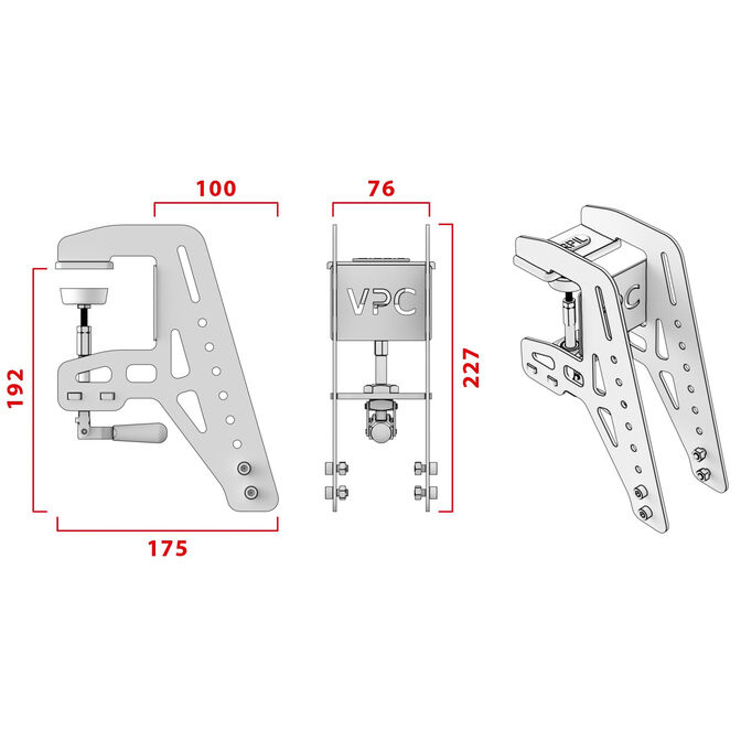 VIRPIL Controls Desk Mount - schwarz, S image number 3