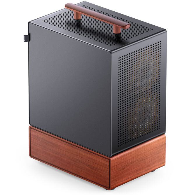 Jonsbo T7 PC Case, Mid Tower, mATX, Tempered Glass - black image number 4