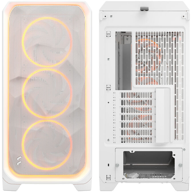 Fractal Design Meshify 3 XL Ambience Pro RGB PC Geh&auml;use - Big-Tower, E-ATX, Tempered Glass - wei&szlig; image number 11
