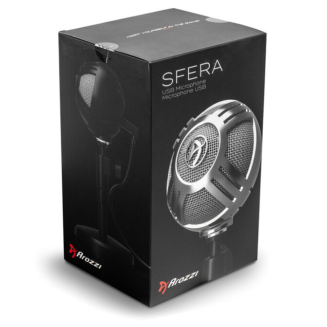 Arozzi Sfera Table Microphone, USB - white image number 6