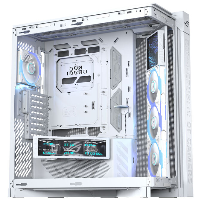 ASUS ROG Cronox GR801 PC-Geh&auml;use, Big-Tower, E-ATX, ARGB, Tempered Glass - wei&szlig; image number 4